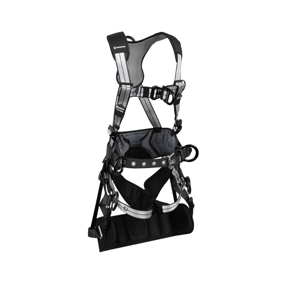 Arnés de construcción PRO+ Slate Tower: Alu 3D, Alu QC Chest, Alu FD, Patas TB, Asiento de torre