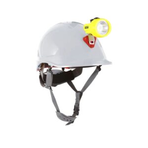 Casco Steelpro Abs Mta Blanco Con Portalámpara Full