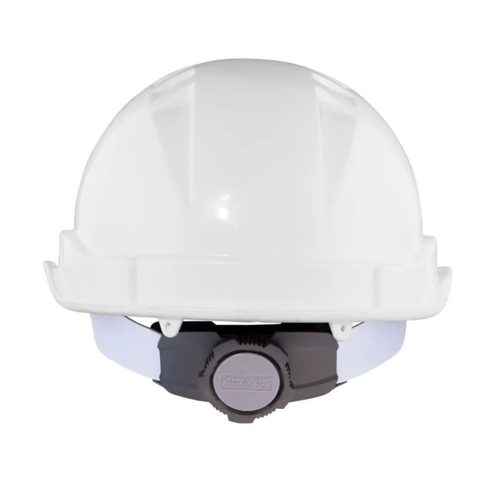 Casco Activex I Blanco Porta Lampara Con Ratchet Activex