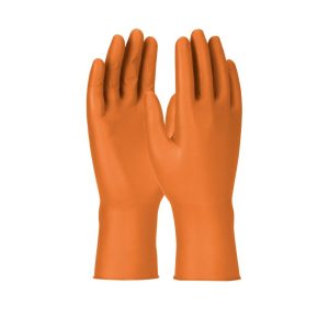 Guante Grippaz Nitrilo Ambidiestro Naranjo