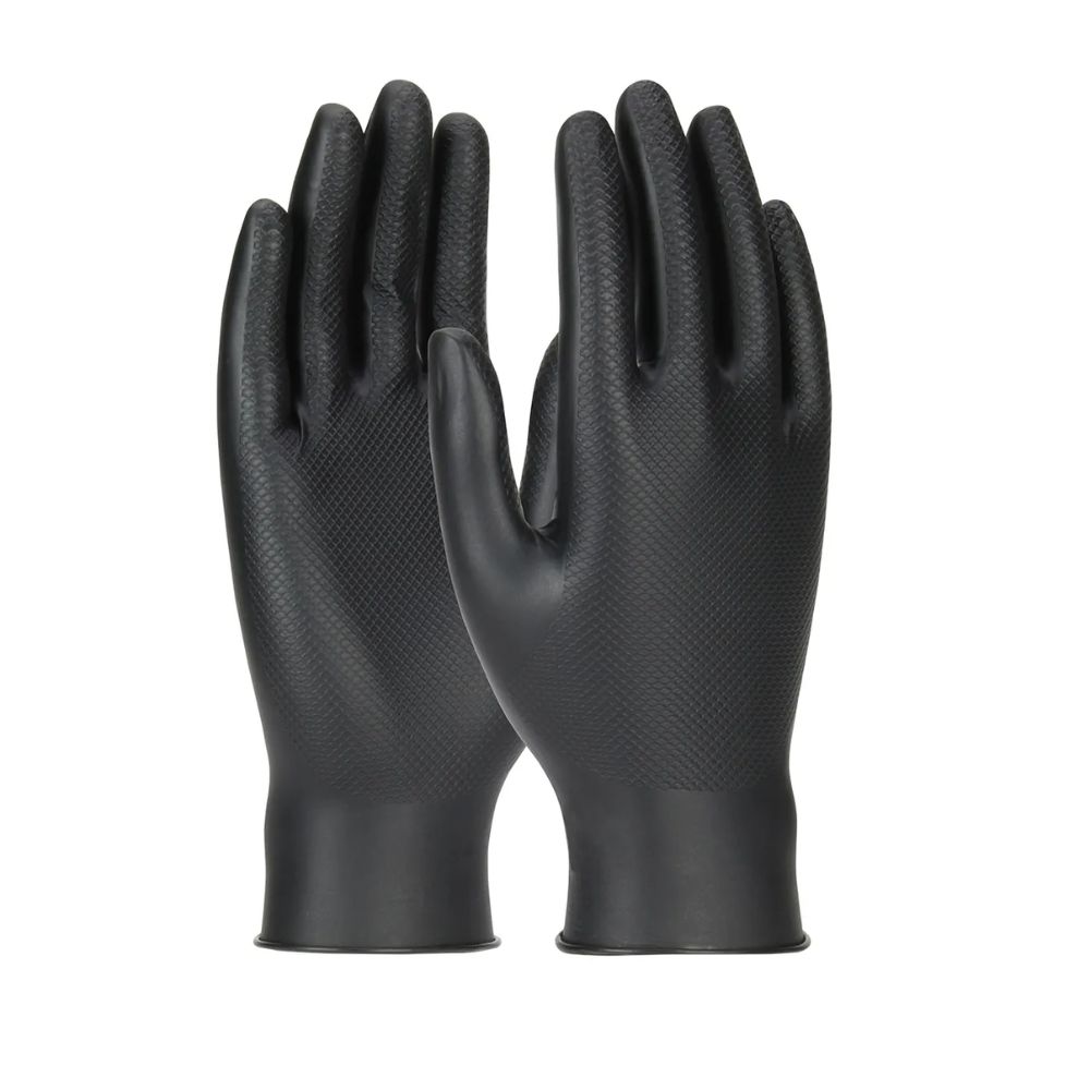 Guante Grippaz Nitrilo Ambidiestro Negro