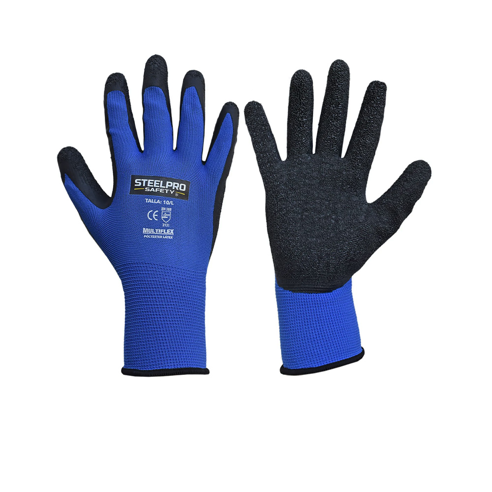 Guante Steelpro Multiflex Poliéster Látex