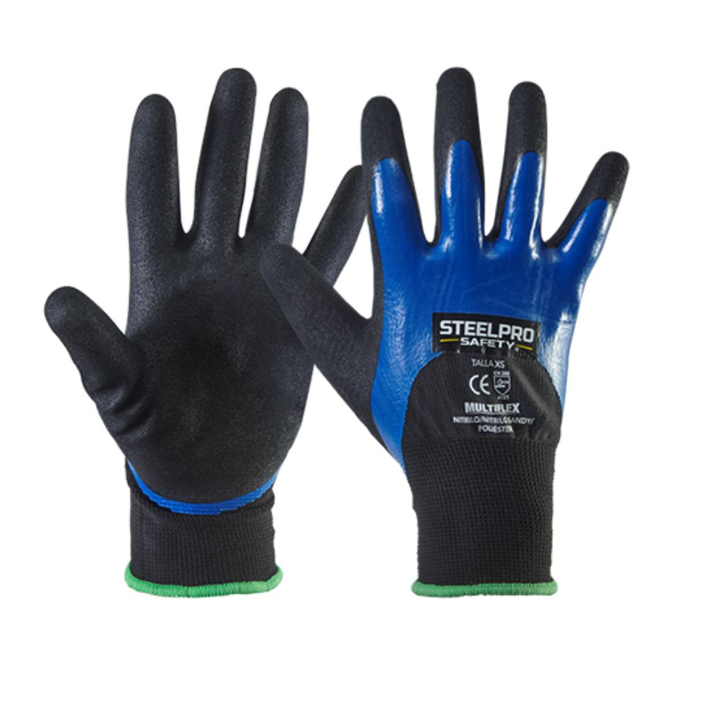 Guante Multiflex Poliéster Nitrilo Sandy Steelpro