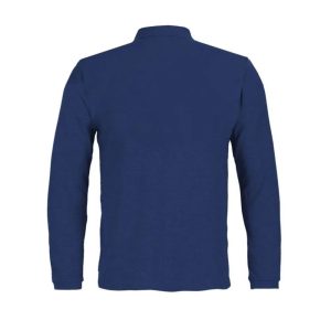 Polera Activex Pique Azul Marino Manga Larga Upf 50