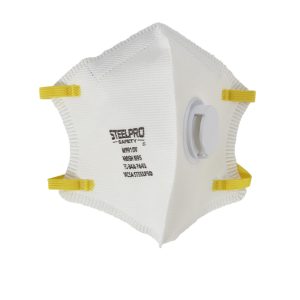 Respirador Descartable Plegable M9910V Blanco C/Válvula Steelpro